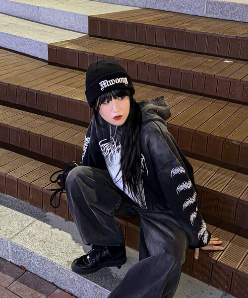 SCHISM INDUCING(スキズムインデューシング)の「EMO HOODIE CHARCOAL(パーカー・レディース・その他・MEDIUM/LARGE)」の22枚目の写真