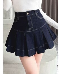 RESEXXY | ボリュームフリルデニムスカート(デニムスカート)