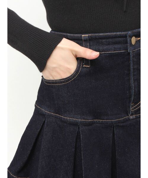 RESEXXY(リゼクシー)の「ボリュームフリルデニムスカート(デニムスカート・レディース・インディゴブルー/グレー・FREE)」の20枚目の写真