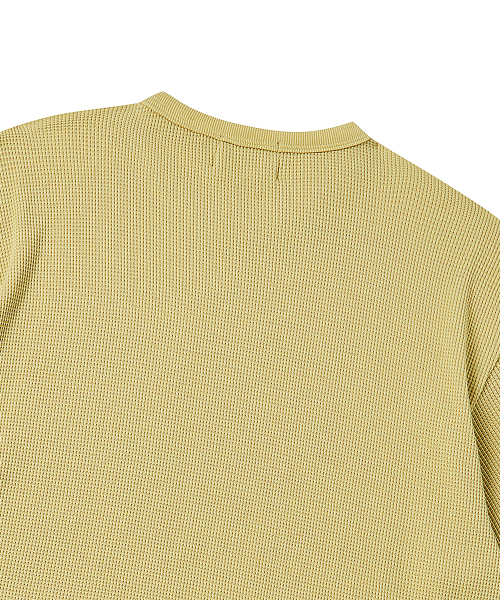 Beyond Closet（-）の「[コレクションライン] ヴィンテージディテールウォッシュドワッフルコットンデミッジ半袖Tシャツマスタード（Tシャツ/カットソー・レディース・その他・LARGE/MEDIUM）」の6枚目の写真