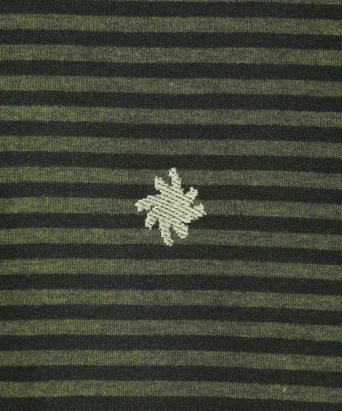 SLOW RECORD HOUSE(スローレコードハウス)の「ストライプロングスリーブ_カーキ(Tシャツ/カットソー・レディース・その他・MEDIUM/LARGE)」の5枚目の写真