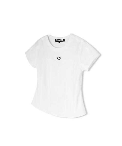 ZENDUST(ジェンダスト)の「Wonder Corset Short-sleeve WHITE(Tシャツ/カットソー・レディース・ホワイト・SMALL/MEDIUM)」の1枚目の写真