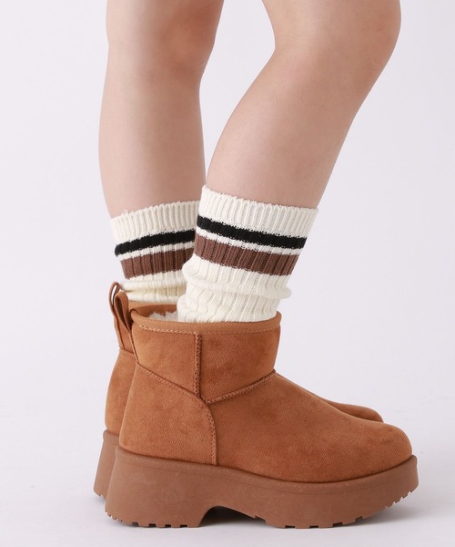 repipi armario(レピピ アルマリオ)の「【10C REPIPI】【3足セット】ルーズソックス(ソックス/靴下・キッズ・ブラック系その他/パープル系その他・SMALL)」の4枚目の写真