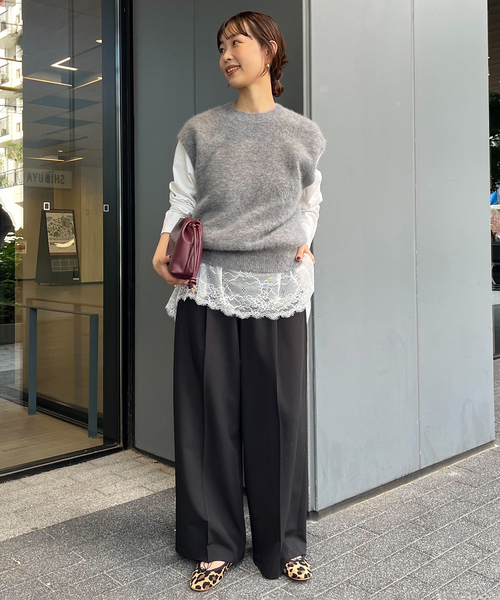 追加3》レースコンビカットソー（Tシャツ/カットソー）｜SLOBE IENA