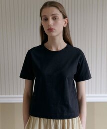38COMEONCOMMON（38カモンコモン）の「Silket Essential T-Shirts (Black)（Tシャツ/カットソー）」