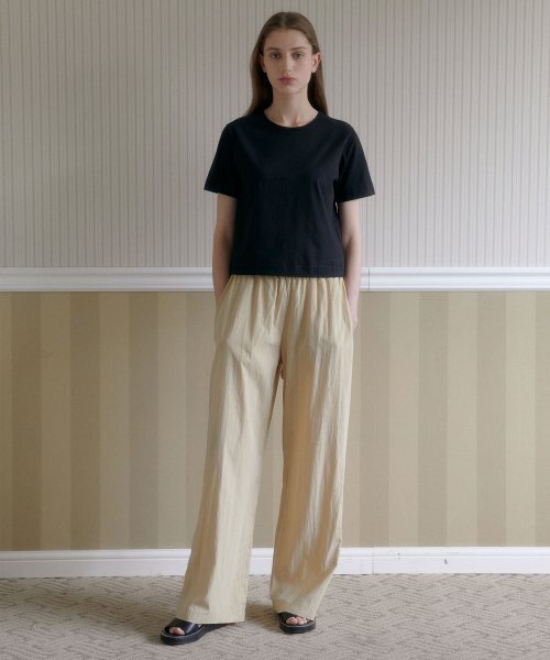38COMEONCOMMON（38カモンコモン）の「Silket Essential T-Shirts (Black)（Tシャツ/カットソー・レディース・その他・FREE）」の3枚目の写真