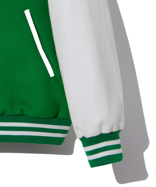 DYSFUNCT(ディスファンクト)の「D LOGO STADIUM JACKET (GREEN)(スタジャン・レディース・その他・LARGE)」の5枚目の写真