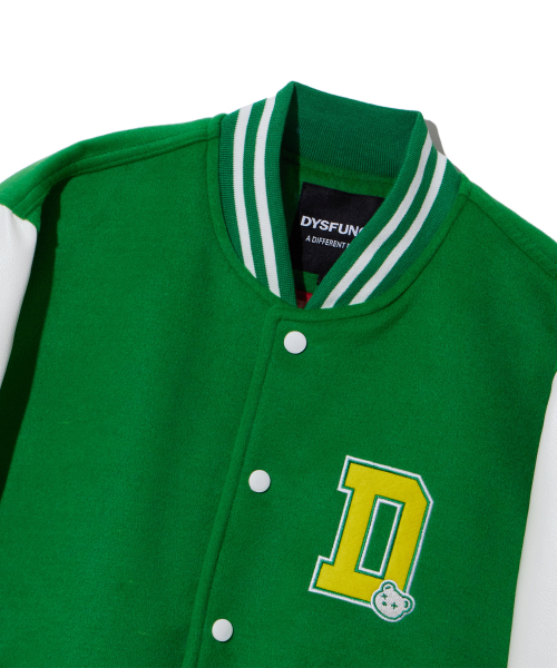 DYSFUNCT(ディスファンクト)の「D LOGO STADIUM JACKET (GREEN)(スタジャン・レディース・その他・LARGE)」の6枚目の写真