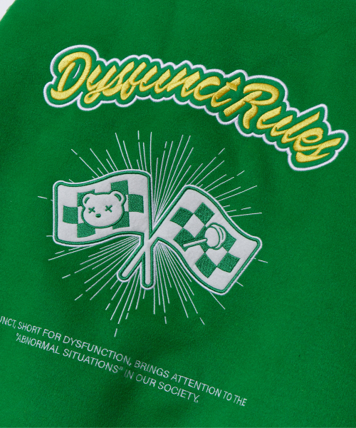 DYSFUNCT(ディスファンクト)の「D LOGO STADIUM JACKET (GREEN)(スタジャン・レディース・その他・LARGE)」の7枚目の写真