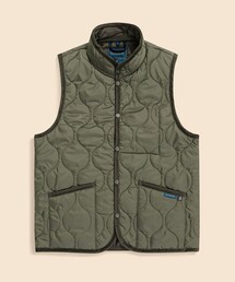 ベスト（グリーン・カーキ/緑色系・キルティング）ファッション通販