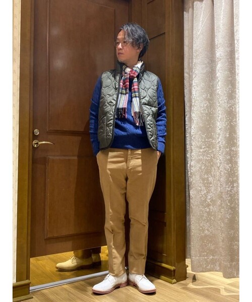 BROOKS BROTHERS（ブルックスブラザーズ）の「Brooks Brothers×LAVENHAM  ミックフィールド　キルティングベスト　Made in UK（ベスト・メンズ・ダークネイビー/オリーブ・SMALL/MEDIUM/LARGE）」の7枚目の写真