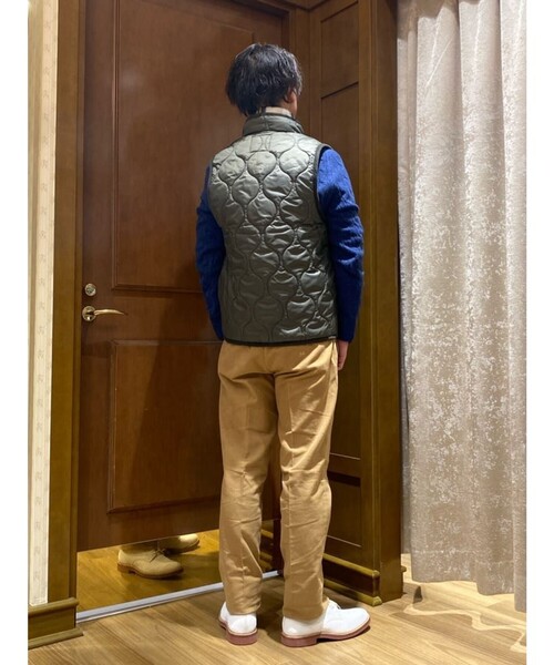 BROOKS BROTHERS（ブルックスブラザーズ）の「Brooks Brothers×LAVENHAM  ミックフィールド　キルティングベスト　Made in UK（ベスト・メンズ・ダークネイビー/オリーブ・SMALL/MEDIUM/LARGE）」の9枚目の写真