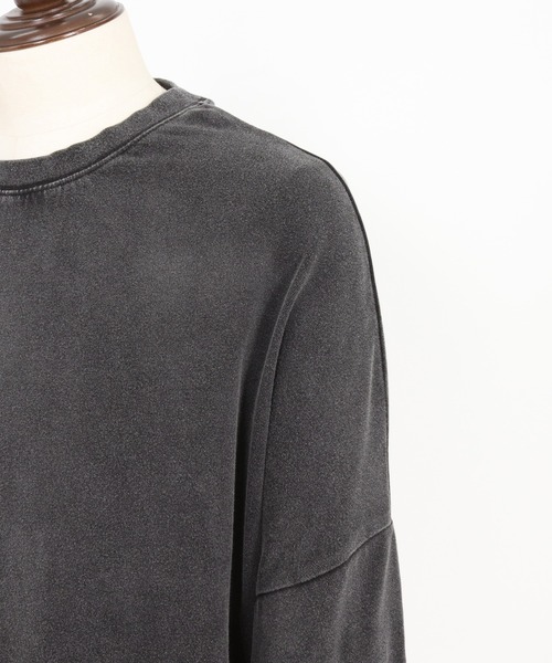ADAM PATEK（アダムパテック）の「【ADAMPATEK/アダムパテック】wide boxcut layered long sleeve ワイドロンTee（Tシャツ/カットソー・メンズ・ブラック/ホワイト・1/2）」の11枚目の写真