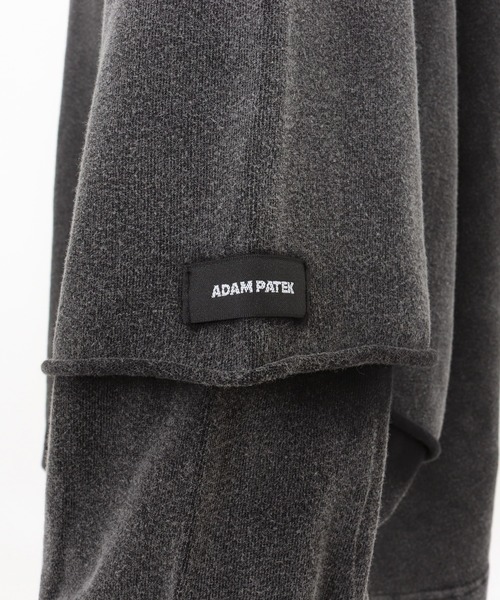 ADAM PATEK（アダムパテック）の「【ADAMPATEK/アダムパテック】wide boxcut layered long sleeve ワイドロンTee（Tシャツ/カットソー・メンズ・ブラック/ホワイト・1/2）」の17枚目の写真