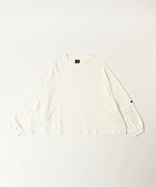 ADAM PATEK（アダムパテック）の「【ADAMPATEK/アダムパテック】wide boxcut layered long sleeve ワイドロンTee（Tシャツ/カットソー・メンズ・ブラック/ホワイト・1/2）」の22枚目の写真