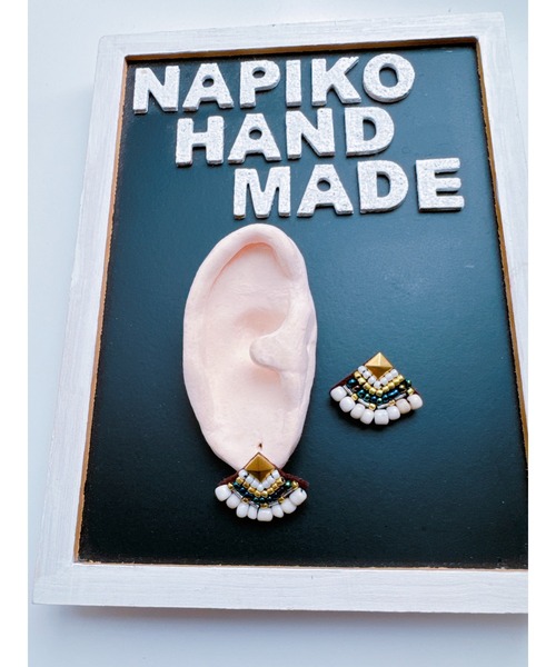 tone（トーン）の「【NAPIKO】扇型ピアス(MA)（ピアス（両耳用）・レディース・B/G/I/C/D/E/A/H/J/F/O/Q/P/K/L/M/N/その他1/その他2・FREE）」の22枚目の写真