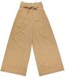 Monkey Flower（モンキーフラワー）の「モンキー レディース バンディング ベルト付き ワイドパンツ ベージュ / MF0WPT02F30（その他パンツ）」