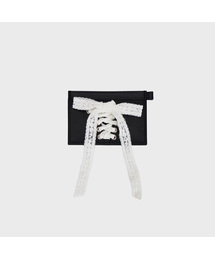 ALKI ALKA（アルキアルカ）の「Lace-up Card Wallet (Black)（札入れ/マネークリップ）」