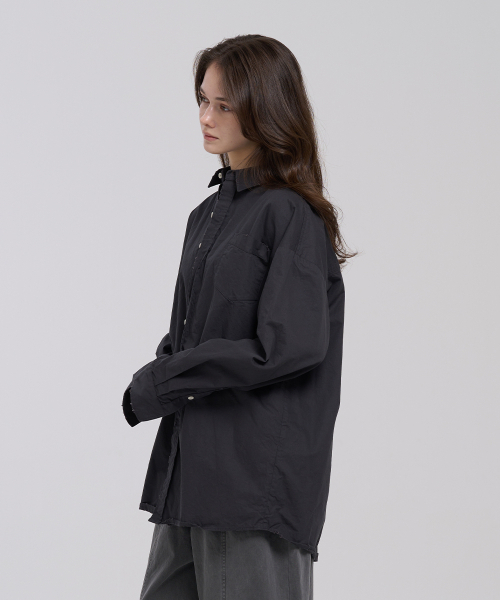 LEVHEARTED(レブハティッド)の「カデンツァヴィンテージシャツ - チャコール(シャツ/ブラウス・レディース・ダークグレー・FREE)」の7枚目の写真