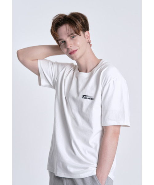 MESTARI(メスタリ)の「バドミントン SMASH Tシャツ 男女共用 半袖Tシャツ CT3005 ホワイト(Tシャツ/カットソー・メンズ・その他・SMALL/MEDIUM/LARGE/X-LARGE)」の1枚目の写真