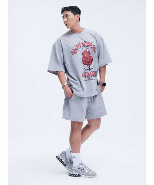 REMOVERSTUDIO（リムーバースタジオ）の「モスキュラデビルTシャツ[グレー]（Tシャツ/カットソー・メンズ・その他・LARGE/X-LARGE/XX-LARGE/XXX-LARGE）」の2枚目の写真