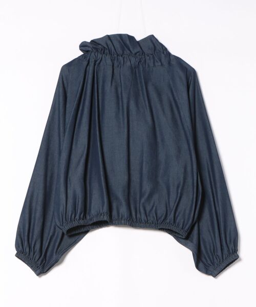 PICCIN(ピッチン)の「ビッグカラーグログランリボンブラウス(シャツ/ブラウス・レディース・ホワイト系その他/ネイビー/アイボリー・M)」の18枚目の写真