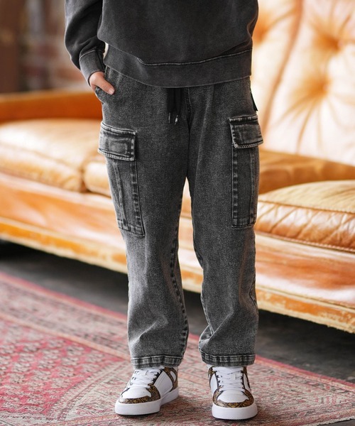 DC(ディーシー)の「DC/ディーシー 26 KD WIDE CARGO PANT キッズ ロンパン YPT261503(その他パンツ・キッズ・ライトブルー/ブラック/ブルー/ブラック系その他・130cm/140cm/150cm/160cm)」の3枚目の写真