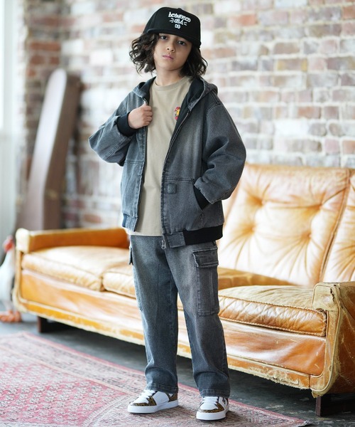 DC(ディーシー)の「DC/ディーシー 26 KD WIDE CARGO PANT キッズ ロンパン YPT261503(その他パンツ・キッズ・ライトブルー/ブラック/ブルー/ブラック系その他・130cm/140cm/150cm/160cm)」の7枚目の写真