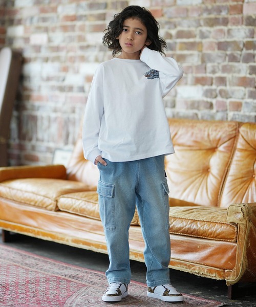 DC(ディーシー)の「DC/ディーシー 26 KD WIDE CARGO PANT キッズ ロンパン YPT261503(その他パンツ・キッズ・ライトブルー/ブラック/ブルー/ブラック系その他・130cm/140cm/150cm/160cm)」の13枚目の写真