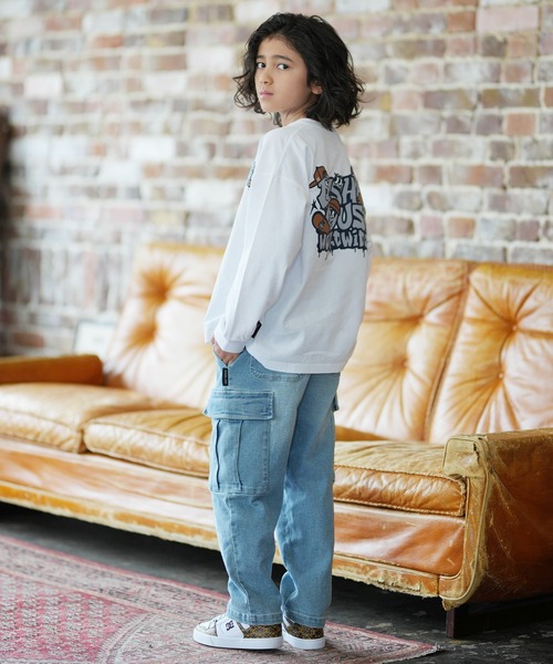 DC(ディーシー)の「DC/ディーシー 26 KD WIDE CARGO PANT キッズ ロンパン YPT261503(その他パンツ・キッズ・ライトブルー/ブラック/ブルー/ブラック系その他・130cm/140cm/150cm/160cm)」の14枚目の写真