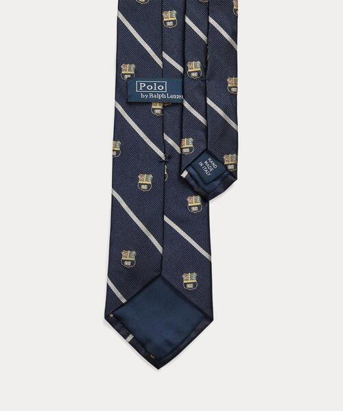 セール】ストライプド シルク レップ クラブ ネクタイ（ネクタイ
