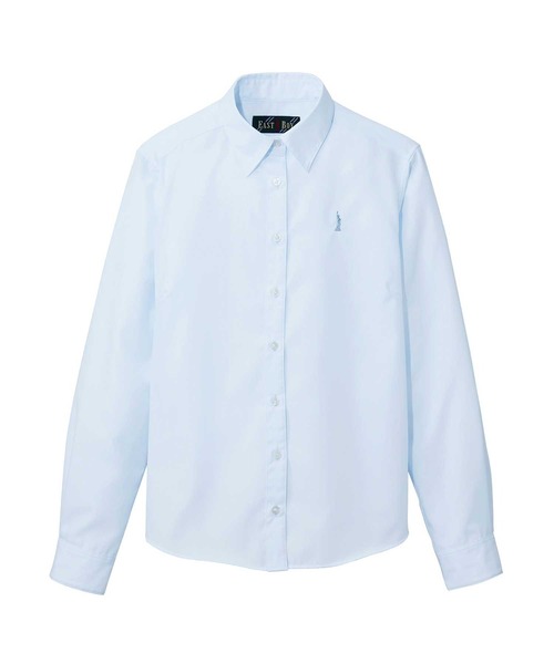 EASTBOY(イーストボーイ)の「シャツ 長袖 カラー ブラウス 女子 制服 学生服 中学 高校 スクール (シャツ/ブラウス・キッズ・サックスブルー/ピンク・7号/9号/11号/13号)」の5枚目の写真