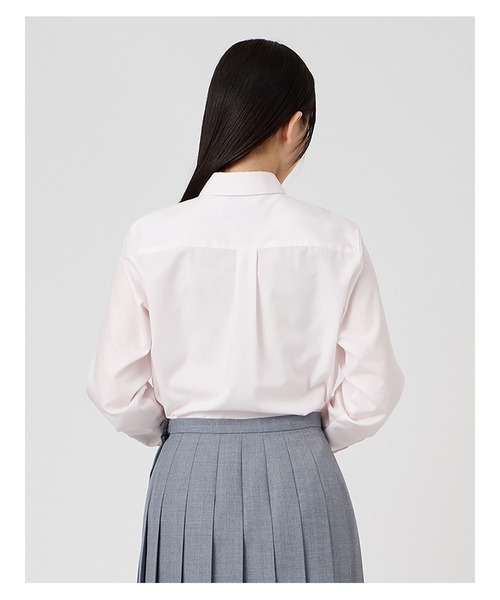 EASTBOY(イーストボーイ)の「シャツ 長袖 カラー ブラウス 女子 制服 学生服 中学 高校 スクール (シャツ/ブラウス・キッズ・サックスブルー/ピンク・7号/9号/11号/13号)」の14枚目の写真