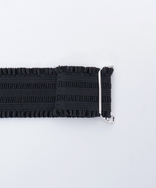 axes femme(アクシーズファム)の「雪薔薇モチーフゴムベルト(ベルト・レディース・シルバー/ゴールド・FREE)」の10枚目の写真