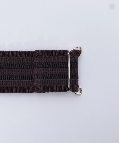 axes femme(アクシーズファム)の「雪薔薇モチーフゴムベルト(ベルト・レディース・シルバー/ゴールド・FREE)」の6枚目の写真