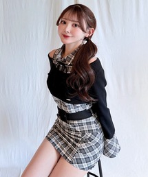 NOMAE（ノーマエ）の「【セットアップ対応】チェックシャツレイヤードニット（ニット/セーター）」