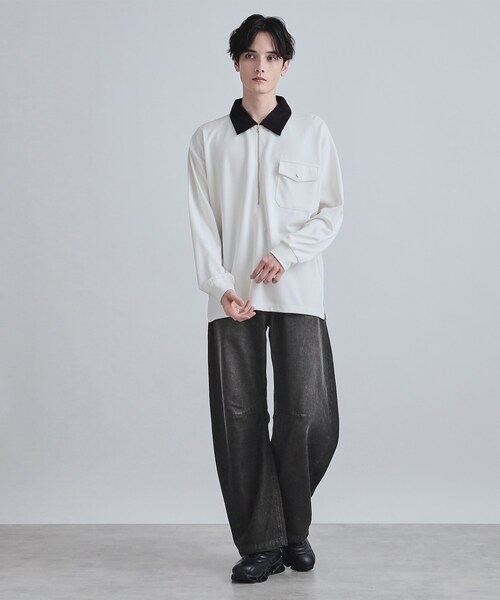 tk.TAKEO KIKUCHI（ティーケータケオキクチ）の「カーブステッチデニム（デニムパンツ・メンズ・ネイビー/ブラック/ブルー系その他/グレー・03/04/02）」の10枚目の写真