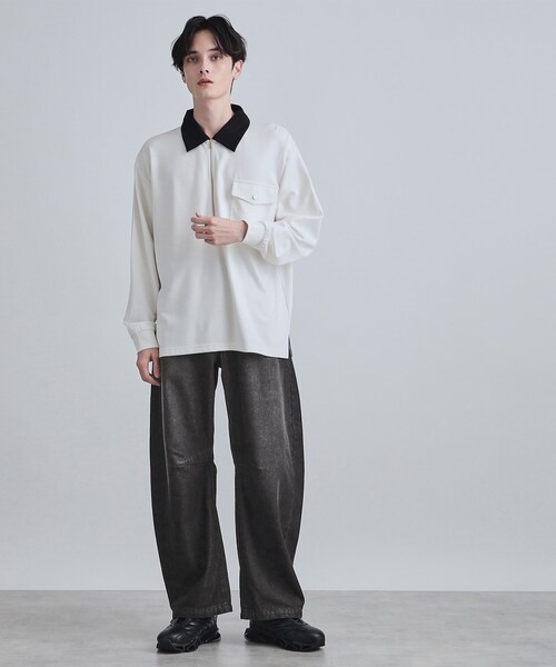 tk.TAKEO KIKUCHI（ティーケータケオキクチ）の「カーブステッチデニム（デニムパンツ・メンズ・ネイビー/ブラック/ブルー系その他/グレー・03/04/02）」の11枚目の写真