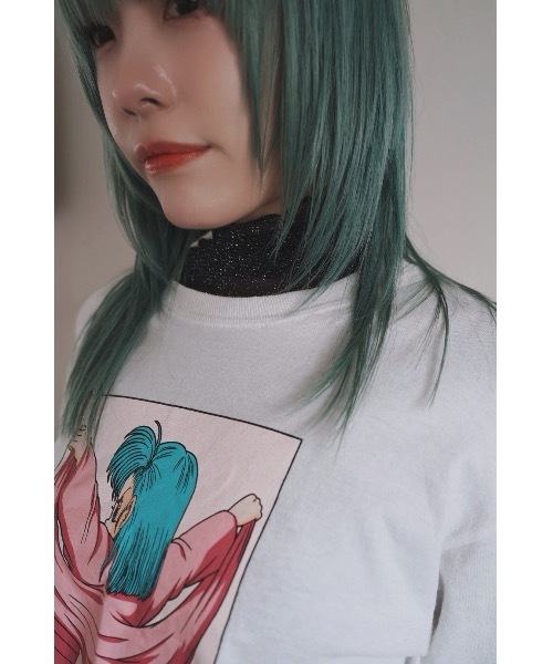 SALTMINT(ソルトミント)の「シースルーラメ長袖トップス(Tシャツ/カットソー・レディース・アイボリー/ブラック/グレー・FREE)」の7枚目の写真