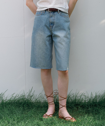 BUT'TON（ボッタン）の「Bermuda Washing Denim (Blue)（デニムパンツ）」