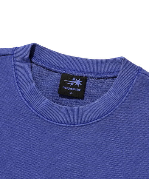 NICE GHOST CLUB（ナイスゴーストクラブ）の「STAR SLOGAN PIGMENT SWEATSHIRTS_PURPLE(NG2ESUM443A)（スウェット・レディース・その他・S/L/M）」の3枚目の写真