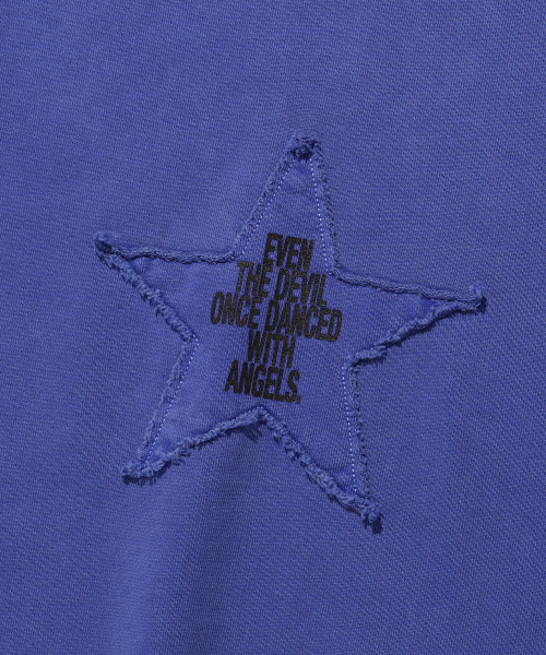 NICE GHOST CLUB（ナイスゴーストクラブ）の「STAR SLOGAN PIGMENT SWEATSHIRTS_PURPLE(NG2ESUM443A)（スウェット・レディース・その他・S/L/M）」の4枚目の写真