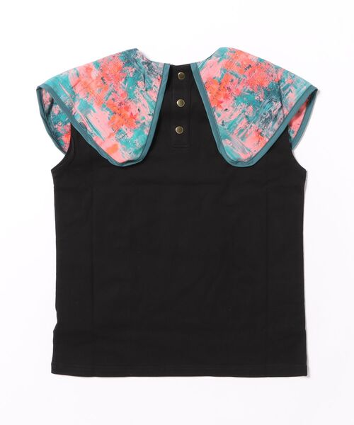 maarook(マルーク)の「天竺アブストラクトカラーTシャツ(Tシャツ/カットソー・キッズ・ブラック・160cm/150cm/140cm)」の2枚目の写真