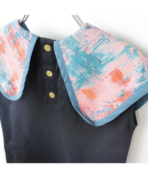 maarook(マルーク)の「天竺アブストラクトカラーTシャツ(Tシャツ/カットソー・キッズ・ブラック・160cm/150cm/140cm)」の7枚目の写真