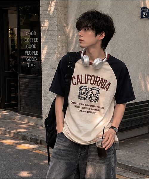 SUPERSUB（スーパーサブ）の「98 カリフォルニア ラグラン半袖Tシャツ-クリーム（Tシャツ/カットソー・レディース・その他・S/M/L）」の7枚目の写真