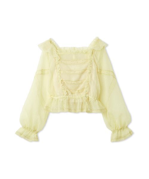 FURFUR（ファーファー）の「レースフリルブラウス（シャツ/ブラウス・レディース・オフホワイト/ブラック/イエロー・F）」の15枚目の写真