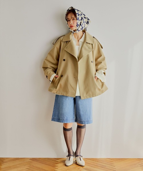 mysty woman（ミスティウーマン）の「デニムハーフパンツ　659090（デニムパンツ・レディース・ブルー/インディゴブルー・SMALL/MEDIUM）」の3枚目の写真