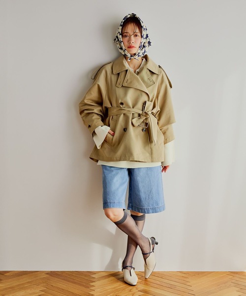 mysty woman（ミスティウーマン）の「デニムハーフパンツ　659090（デニムパンツ・レディース・ブルー/インディゴブルー・SMALL/MEDIUM）」の4枚目の写真