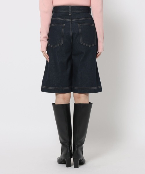 mysty woman（ミスティウーマン）の「デニムハーフパンツ　659090（デニムパンツ・レディース・ブルー/インディゴブルー・SMALL/MEDIUM）」の12枚目の写真