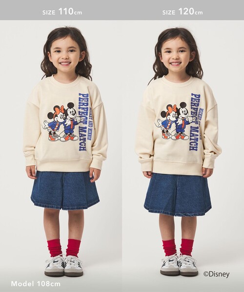 green label relaxing（グリーンレーベルリラクシング）の「【別注】＜Disney＞裏毛 プルオーバー / キッズ  100cm-130cm（スウェット・キッズ・オフホワイト/ターコイズブルー系/ロイヤルブルー・100cm/110cm/120cm/130cm）」の7枚目の写真